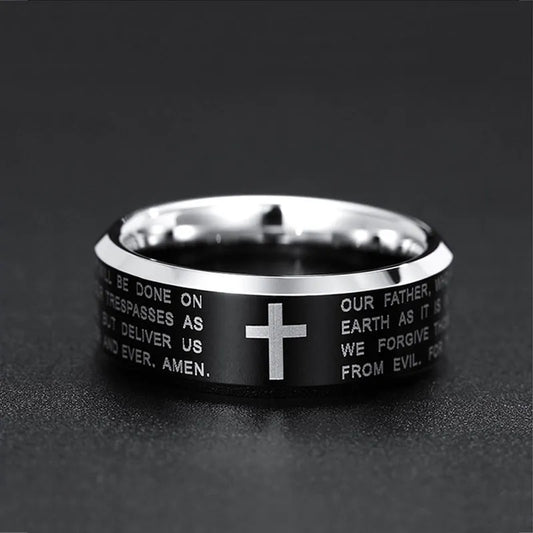 Christian ring with scripture